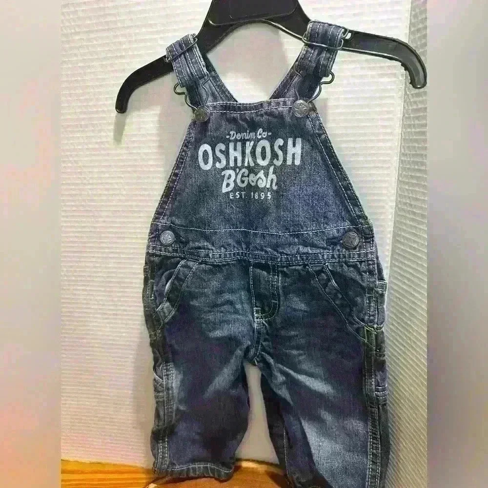 OshKosh B'Gosh Denim Jean Overalls 6mo